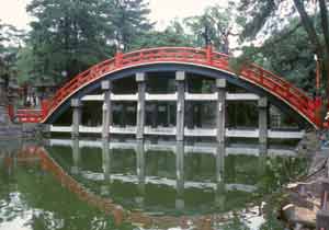 Arched bridge at Sumiyoshi-taisha